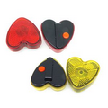 Clip-On Flashing Emergency Warning LED Light -Heart